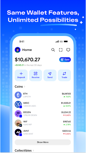 Coinbase Wallet: NFTs & Crypto screenshot 1
