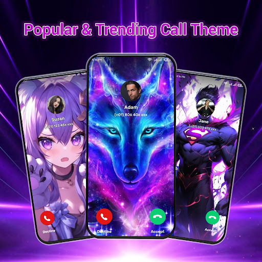 Color Call Theme, Call Screen screenshot 1