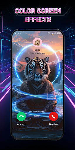 Color Call Theme, Call Screen screenshot 3