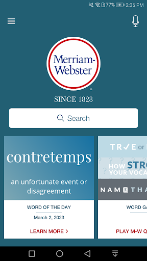 Dictionary – Merriam-Webster screenshot 1