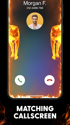 Fire Wallpaper Theme Lone Wolf screenshot 4