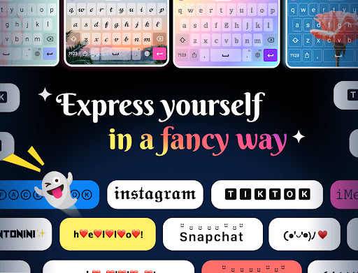 Fonts Keyboard Themes & Emoji screenshot 1