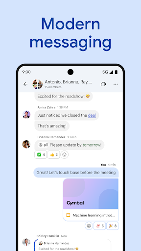 Google Chat screenshot 1
