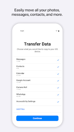 Move to iOS screenshot 1