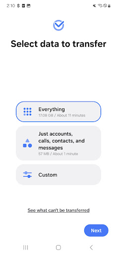 Samsung Smart Switch Mobile screenshot 2