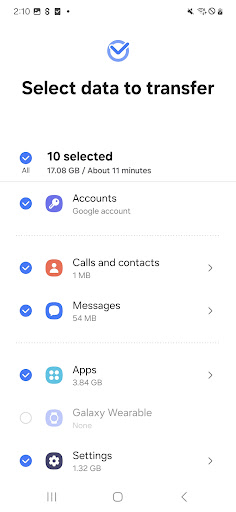Samsung Smart Switch Mobile screenshot 3