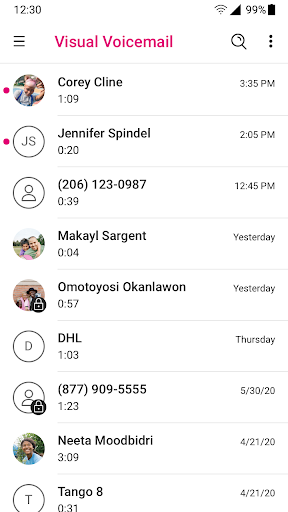 T-Mobile Visual Voicemail screenshot 2