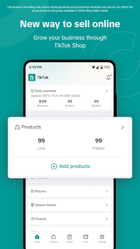 TikTok Shop Seller Center screenshot 1