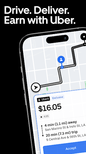 Uber – Driver: Drive & Deliver screenshot 1