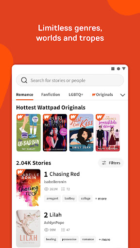 Wattpad – Read & Write Stories screenshot 3