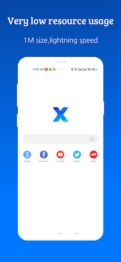 XBrowser – Mini & Super fast screenshot 1