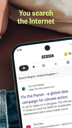 Ecosia – Safe Internet Browser screenshot 1