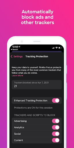 Firefox Focus: No Fuss Browser screenshot 3