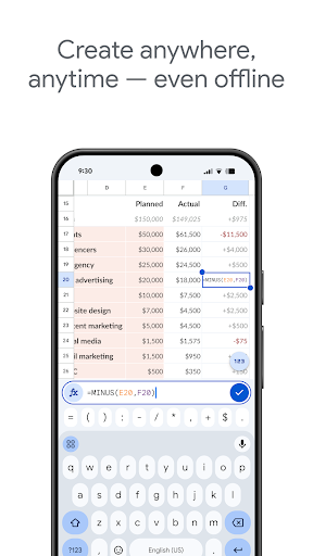 Google Sheets screenshot 2