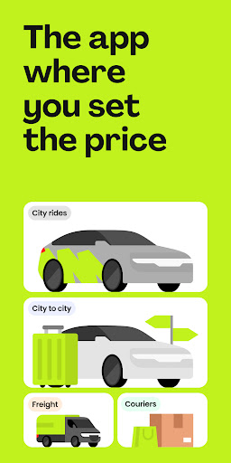 inDrive. Rides with fair fares screenshot 1