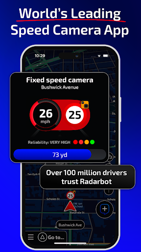 Radarbot Speed Camera Detector screenshot 1
