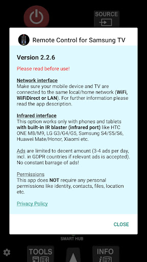 TV (Samsung) Remote Control screenshot 2