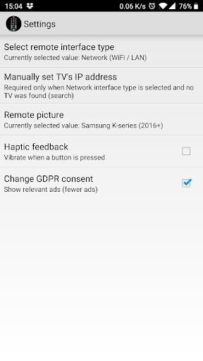 TV (Samsung) Remote Control screenshot 5