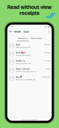 WAMR: Reveal deleted messages! screenshot 3