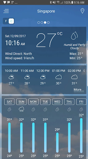 Weather app screenshot 1