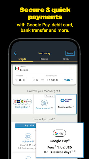Western Union Send Money Now screenshot 2